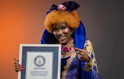 Ayelabola: The Nigerian model who went off 'limits' to set world catwalk record